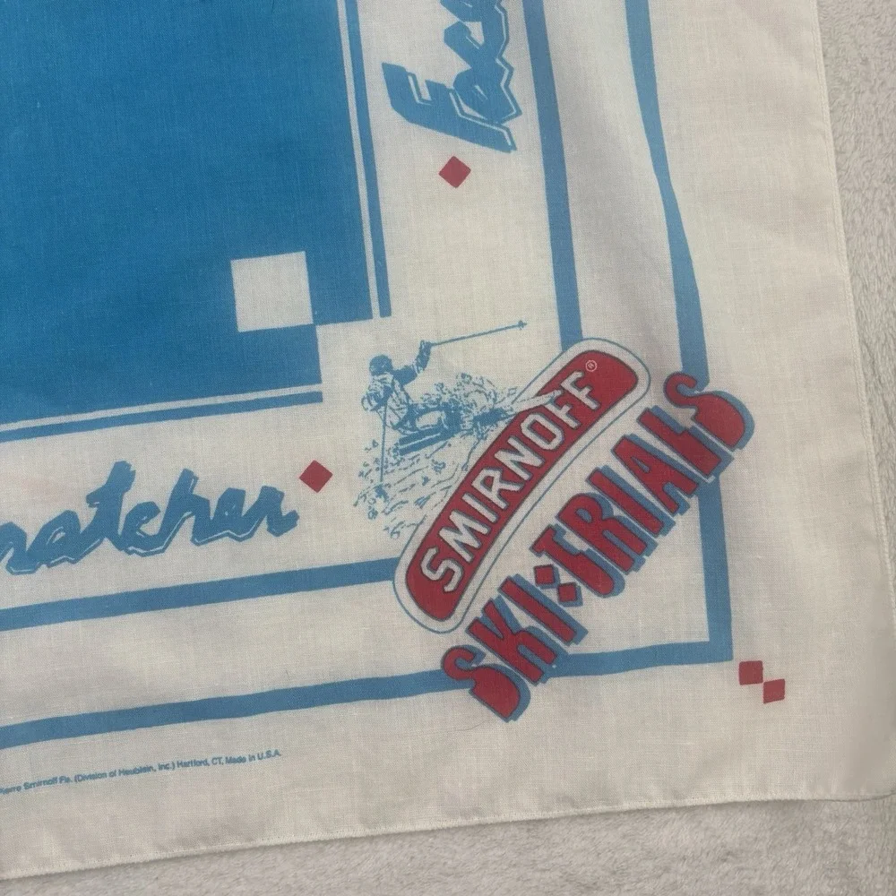 VTG Smirnoff Ski Trials Back Scratcher Face Plant Scarf Rectangle Bandana